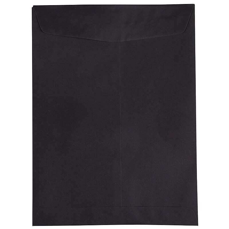 JAM Paper 9 x 12 Open End Catalog Envelopes, Black, 50/Pack (v01225i) image 1