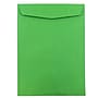 JAM Paper Open End Catalog Envelope, 9" x 12", Green, 100/Box (80402)~#|#~sp115351622_sc7