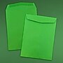 JAM Paper Open End Catalog Envelope, 9" x 12", Green, 100/Box (80402)~#|#~sp115351625_sc7