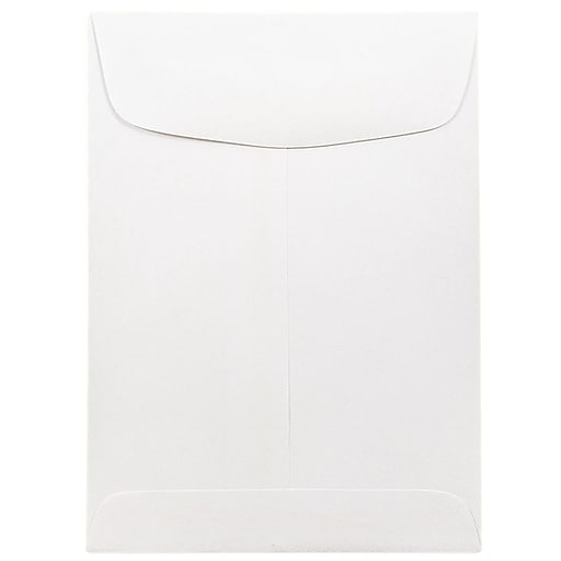 JAM Paper 5.5 x 7.5 Open End Catalog Envelopes, White, 25/Pack