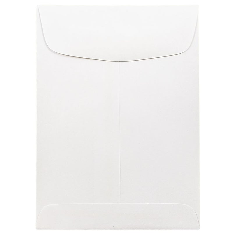 JAM Paper 5.5 x 7.5 Open End Catalog Envelopes, White, 25/Pack (4100) image 1