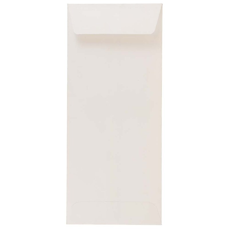 JAM Paper #10 Policy Business Envelopes, 4 1/8" x 9 1/2", White, 25/Pack (49856) image 1