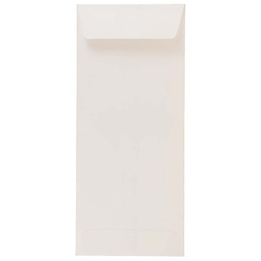 4 1/8 x 9 1/2 Bright White Wove 50/Pack JAM PAPER #10 Policy Business Strathmore Envelopes 