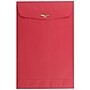 JAM Paper 6 x 9 Open End Catalog Colored Envelopes with Clasp Closure, Red Recycled, 100/Pack (87881)~#|#~sp115352059_sc7