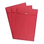 JAM Paper 6 x 9 Open End Catalog Colored Envelopes with Clasp Closure, Red Recycled, 100/Pack (87881)~#|#~sp115352060_sc7