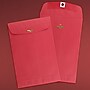 JAM Paper 6 x 9 Open End Catalog Colored Envelopes with Clasp Closure, Red Recycled, 100/Pack (87881)~#|#~sp115352061_sc7
