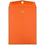 JAM Paper 10" x 13" Open End Catalog Colored Envelopes with Clasp Closure, Orange Recycled, 10/Pack (913745B)~#|#~sp115352062_sc7