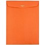 JAM Paper 10" x 13" Open End Catalog Colored Envelopes with Clasp Closure, Orange Recycled, 10/Pack (913745B)~#|#~sp115352063_sc7