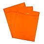 JAM Paper 10" x 13" Open End Catalog Colored Envelopes with Clasp Closure, Orange Recycled, 10/Pack (913745B)~#|#~sp115352126_sc7