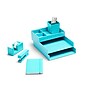 Poppin Dream Plastic Desktop Set, Aqua (101599)~#|#~sp115365194_sc7