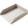 Martha Stewart Stackable Linen Letter Tray, Gray (MS103F)~#|#~sp115591866_sc7