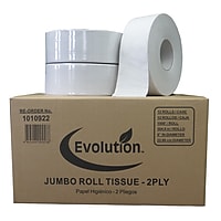 Evolution Jumbo Roll Bath Tissue, 2 Ply, 1000-ft 12/Carton Deals