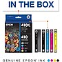 Epson T410XL/T410 Black High Yield & Cyan/Magenta/Yellow/Photo Black Standard Yield Ink Cartridge, 5/Pack (T410XLBCS)~#|#~sp115833049_sc7