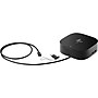 HP G2 4.8" x 4.8" Universal Docking Station for USB-A, USB-C, and Thunderbolt-enabled Laptops, Black (5TW13AA#ABA)~#|#~sp115834350_sc7