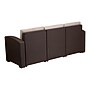 Flash Furniture Seneca Faux Rattan Sofa with All-Weather Cushions, Chocolate Brown/Beige (DADSF13)~#|#~sp115835137_sc7