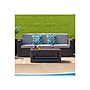 Flash Furniture Seneca Faux Rattan Sofa with All-Weather Cushions, Chocolate Brown/Beige (DADSF13)~#|#~sp115835138_sc7