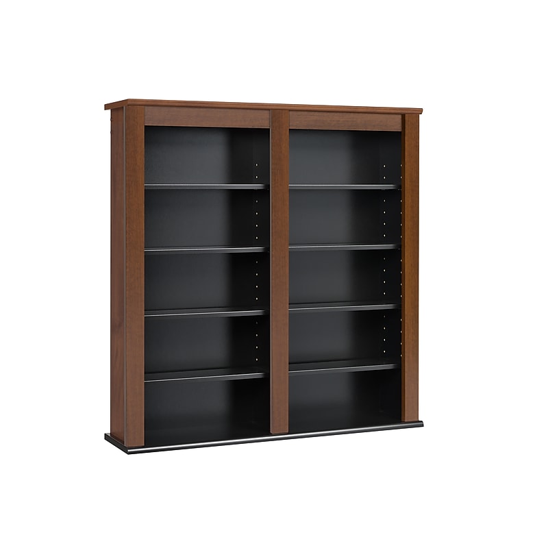Prepac™ Double Wall Mounted Storage, Cherry and Black image 1