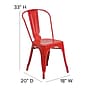 Flash Furniture Perry Contemporary Metal Dining Chair, Red (CH31230RED)~#|#~sp116164217_sc7