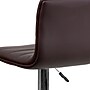 Flash Furniture Contemporary Vinyl Adjustable Counter Height Swivel Stool with Back, Brown (CH920231BRN)~#|#~sp116164230_sc7