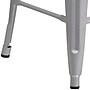 Flash Furniture Kai Industrial Metal Counter Stool without Back, Silver (CH3132024SIL)~#|#~sp116164300_sc7