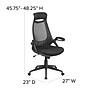 Flash Furniture Ivan Ergonomic Mesh Swivel High Back Executive Office Chair, Black (HL0018)~#|#~sp116164387_sc7