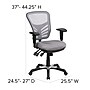 Flash Furniture Nicholas Ergonomic Mesh Swivel Mid-Back Multifunction Executive Office Chair, Gray (HL0001GY)~#|#~sp116164405_sc7