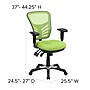 Flash Furniture Nicholas Ergonomic Mesh Swivel Mid-Back Multifunction Executive Office Chair, Green (HL0001GN)~#|#~sp116164410_sc7