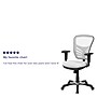 Flash Furniture Nicholas Ergonomic Mesh Swivel Mid-Back Multifunction Executive Office Chair, White (HL0001WH)~#|#~sp116164425_sc7