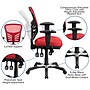 Flash Furniture Nicholas Ergonomic Mesh Swivel Mid-Back Multifunction Executive Office Chair, Red (HL0001RED)~#|#~sp116164532_sc7