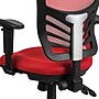 Flash Furniture Nicholas Ergonomic Mesh Swivel Mid-Back Multifunction Executive Office Chair, Red (HL0001RED)~#|#~sp116164535_sc7