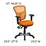 Flash Furniture Nicholas Ergonomic Mesh Swivel Mid-Back Multifunction Executive Office Chair, Orange (HL0001OR)~#|#~sp116164542_sc7