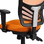 Flash Furniture Nicholas Ergonomic Mesh Swivel Mid-Back Multifunction Executive Office Chair, Orange (HL0001OR)~#|#~sp116164544_sc7