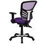 Flash Furniture Nicholas Ergonomic Mesh Swivel Mid-Back Multifunction Executive Office Chair, Purple (HL0001PUR)~#|#~sp116164557_sc7