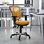Flash Furniture Nicholas Ergonomic Mesh Swivel Mid-Back Multifunction Executive Office Chair, Yellow-Orange (HL0001YEL)~#|#~sp116164563_sc7