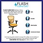 Flash Furniture Nicholas Ergonomic Mesh Swivel Mid-Back Multifunction Executive Office Chair, Yellow-Orange (HL0001YEL)~#|#~sp116164565_sc7