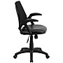 Flash Furniture Sam Ergonomic LeatherSoft/Mesh Swivel Mid-Back Task Office Chair, Black (GOWY82LEA)~#|#~sp116164595_sc7