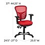 Flash Furniture Nicholas Ergonomic Mesh Swivel Mid-Back Multifunction Executive Office Chair, Red (HL0001RED)~#|#~sp116164630_sc7