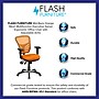 Flash Furniture Nicholas Ergonomic Mesh Swivel Mid-Back Multifunction Executive Office Chair, Orange (HL0001OR)~#|#~sp116164637_sc7