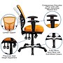 Flash Furniture Nicholas Ergonomic Mesh Swivel Mid-Back Multifunction Executive Office Chair, Orange (HL0001OR)~#|#~sp116164641_sc7