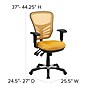 Flash Furniture Nicholas Ergonomic Mesh Swivel Mid-Back Multifunction Executive Office Chair, Yellow-Orange (HL0001YEL)~#|#~sp116164674_sc7