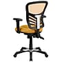 Flash Furniture Nicholas Ergonomic Mesh Swivel Mid-Back Multifunction Executive Office Chair, Yellow-Orange (HL0001YEL)~#|#~sp116164675_sc7