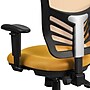 Flash Furniture Nicholas Ergonomic Mesh Swivel Mid-Back Multifunction Executive Office Chair, Yellow-Orange (HL0001YEL)~#|#~sp116164676_sc7