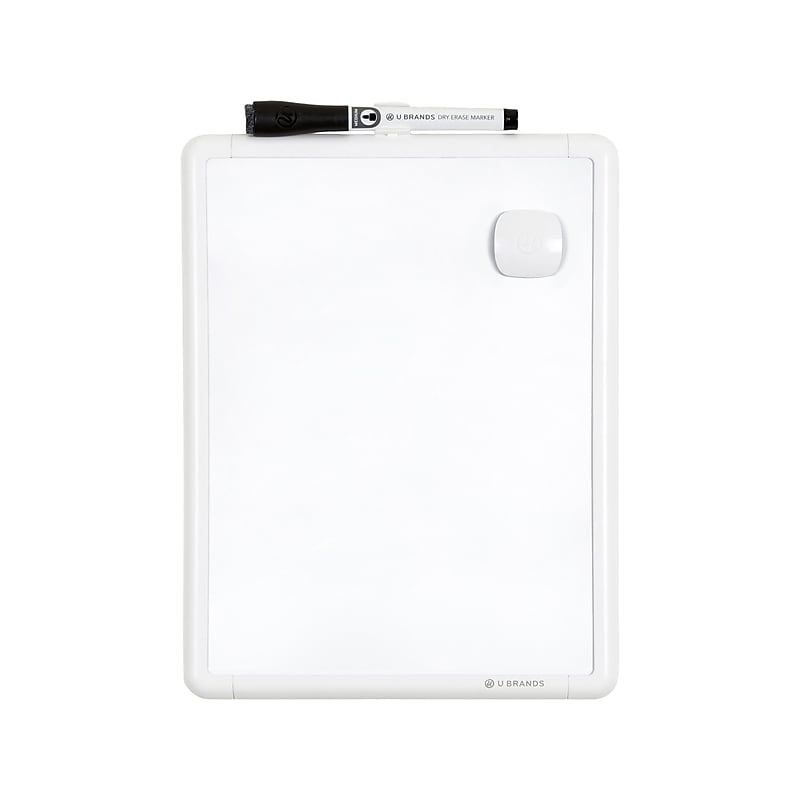 U Brands Contempo Dry-Erase Whiteboard, Plastic Frame, 0.71' x 0.92' (251U00-04) image 1