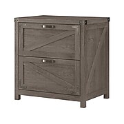 kathy ireland® Home by Bush Furniture 2-Drawer Lateral File Cabinet, Letter/Legal, Restored Gray, 29" (CGF129RTG-03)