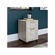 kathy ireland® Home by Bush Furniture 2-Drawer Vertical File Cabinet, Mobile, Letter/Legal, Cottage White, 17"