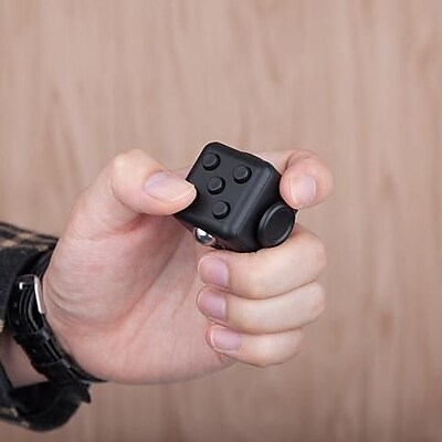 10 Pack Fidget Cube Anxiety and Stress Reliever Focus Toys - Black