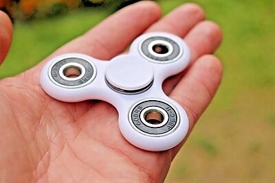 10 Pack Premium Fidget Spinner Anti Stress Toy For ADHD Increases Focus - White