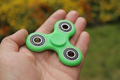 10 Pack Premium Fidget Spinner Anti Stress Toy For ADHD Increases Focus - Green
