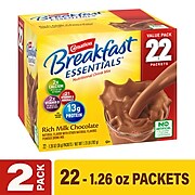 Carnation Breakfast Essentials Complete Nutritional Drink Rich Chocolate Milk, 1.26 oz, 44/Box (307-00189)