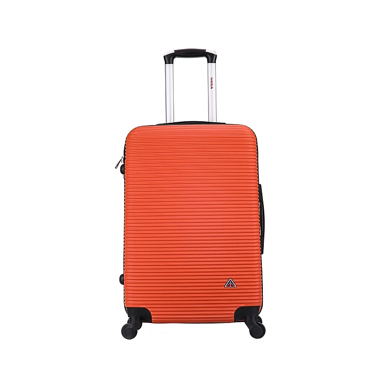 InUSA Royal 24" Hardside Suitcase, 4-Wheeled Spinner, TSA Checkpoint Friendly, Orange (IUROY00M-ORG) image 1
